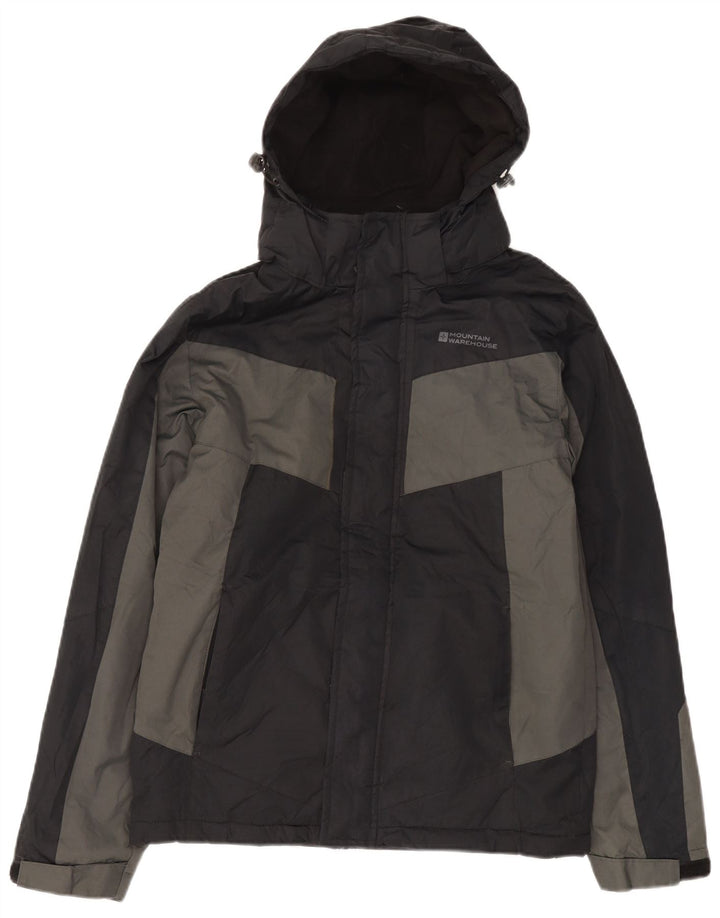 Mountain Warehouse Herren-Windbreaker-Jacke, UK 34, XS, Schwarz, Farbblock