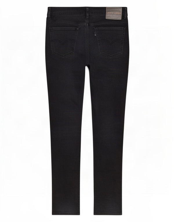 Levi's Womens Line 8 Skinny Jeans W29 L30 Black Cotton
