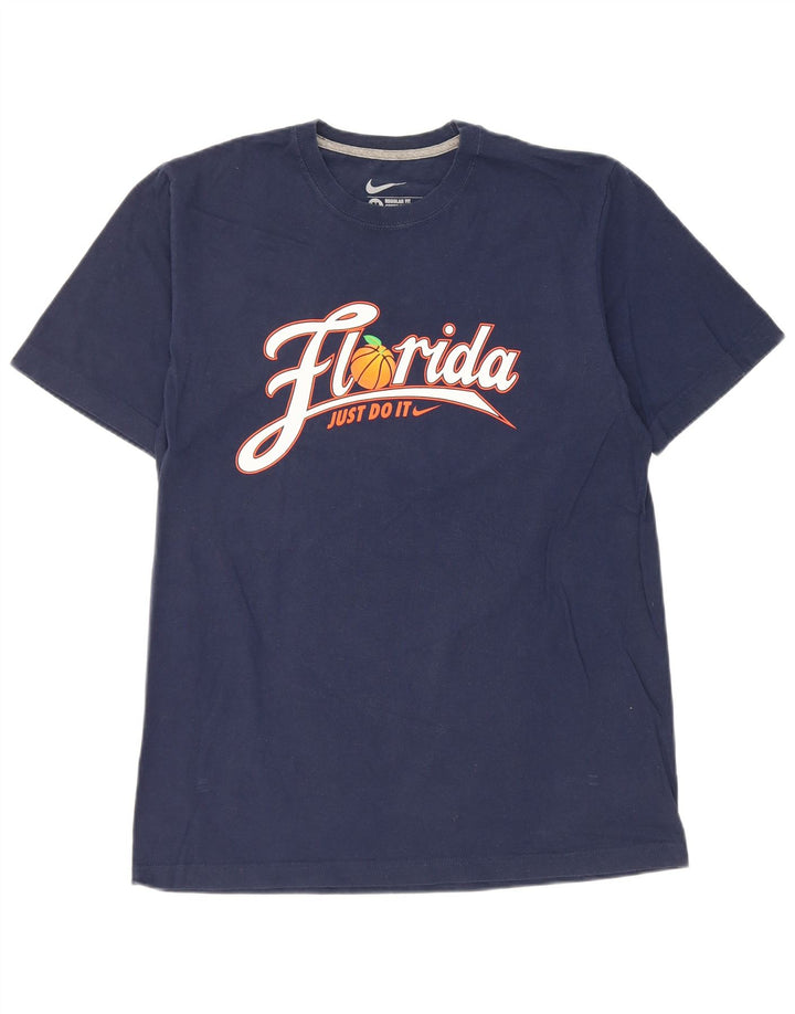 Nike Herren Florida Regular Fit Grafik-T-Shirt-Oberteil in mittlerem Marineblau