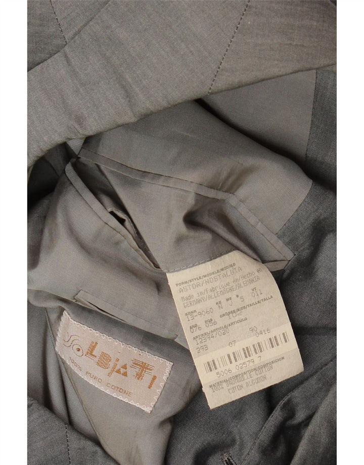 Hugo Boss Herren-Blazer mit 3 Knöpfen, UK 42, XL, graue Baumwolle