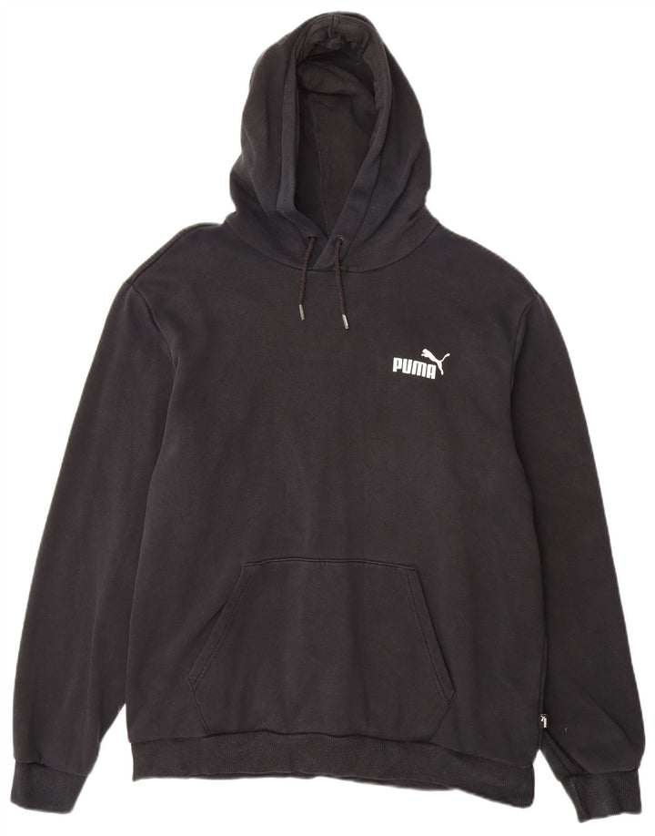 PUMA Herren Kapuzenpullover, groß, schwarze Baumwolle