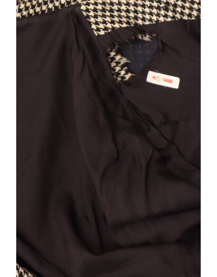 Griffe Damen-Blazer mit 4 Knöpfen, Gr. 10, Größe S, Schwarz, Hahnentrittmuster