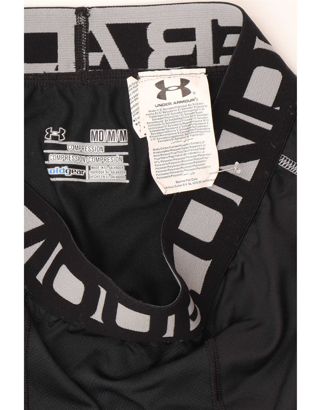 Under Armour Herren Graphic Leggings Mittelschwarzes Polyester