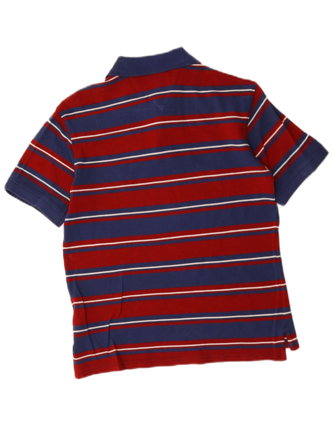 Tommy Hilfiger Herren-Poloshirt, klein, rot gestreift, Baumwolle