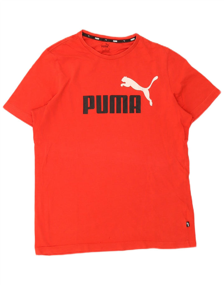 Puma Herren Grafik-T-Shirt-Oberteil Mittelrot