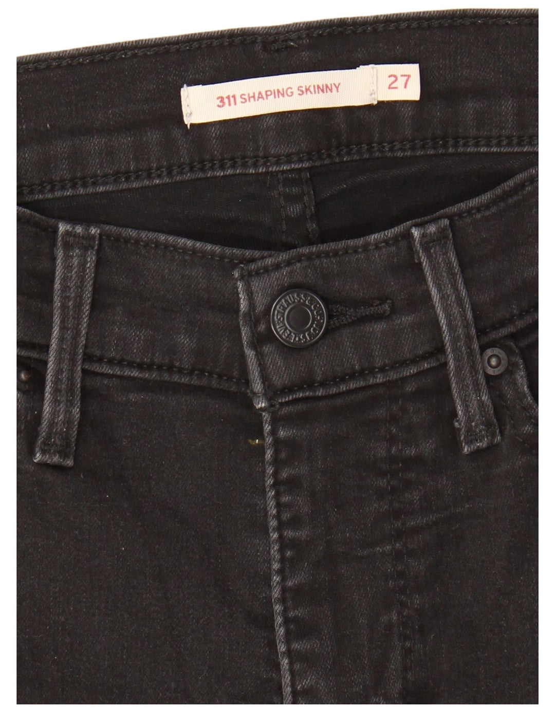 LEVI'S Damen 311 Shaping Skinny Jeans W27 L26 Schwarz