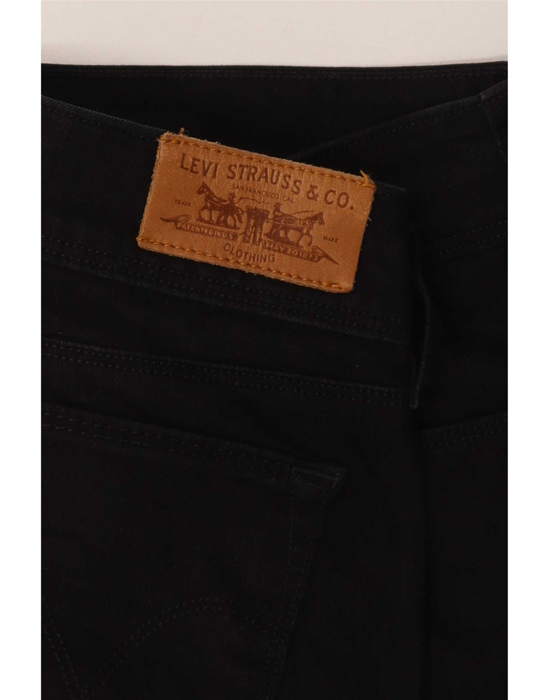 Levi's Damen 571 Slim Jeans W28 L27 Schwarz