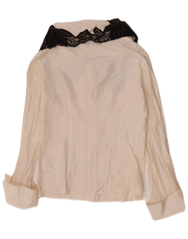 Gianfranco Ferre Damen Hemdbluse IT 44 Medium Off White Floral