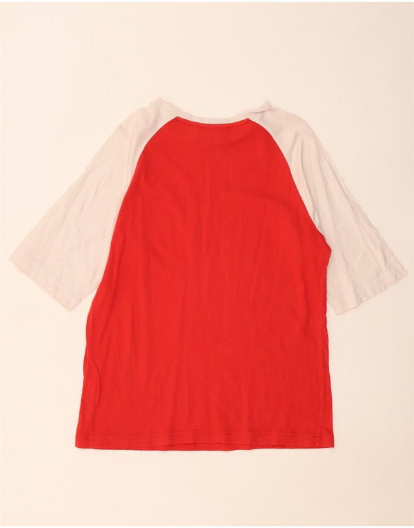 PUMA Jungen T-Shirt mit Grafik, 15–16 Jahre, rotes Farbblockdesign