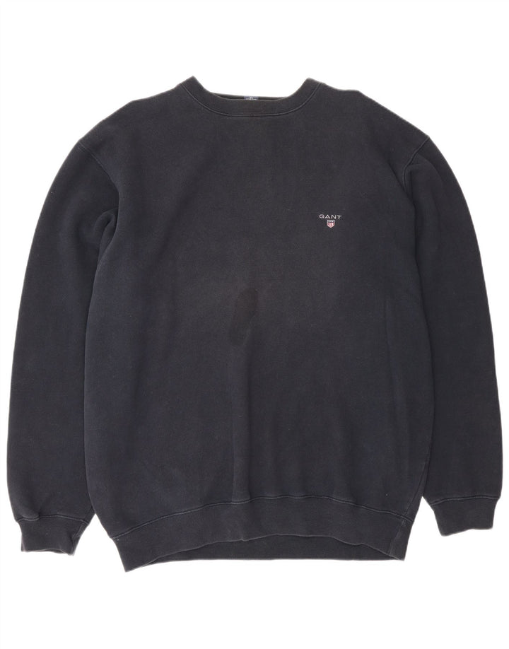 Gant Herren Sweatshirt Pullover XL Marineblau Baumwolle