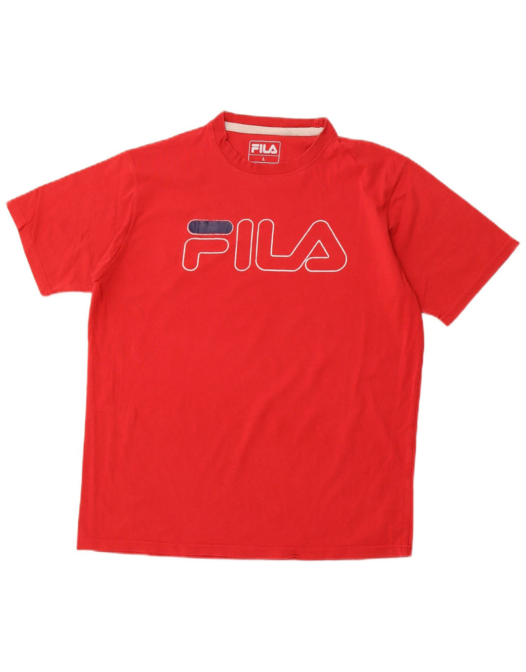 FILA Herren Grafik T-Shirt Top Large Rot