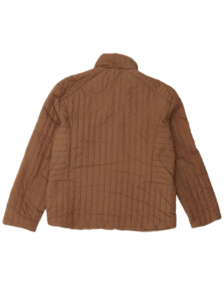 PACO Damen Wattierte Jacke UK 14 Mittelbraunes Polyester