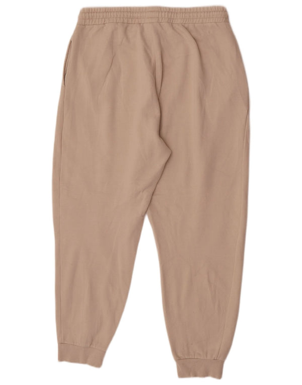 Zara Damen-Trainingshose, Jogginghose, Größe 46, Beige, Baumwolle