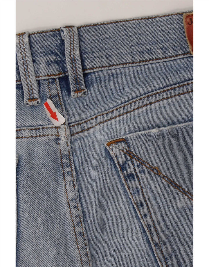 Jeckerson Damen Straight Jeans W29 L27 Blaue Baumwolle