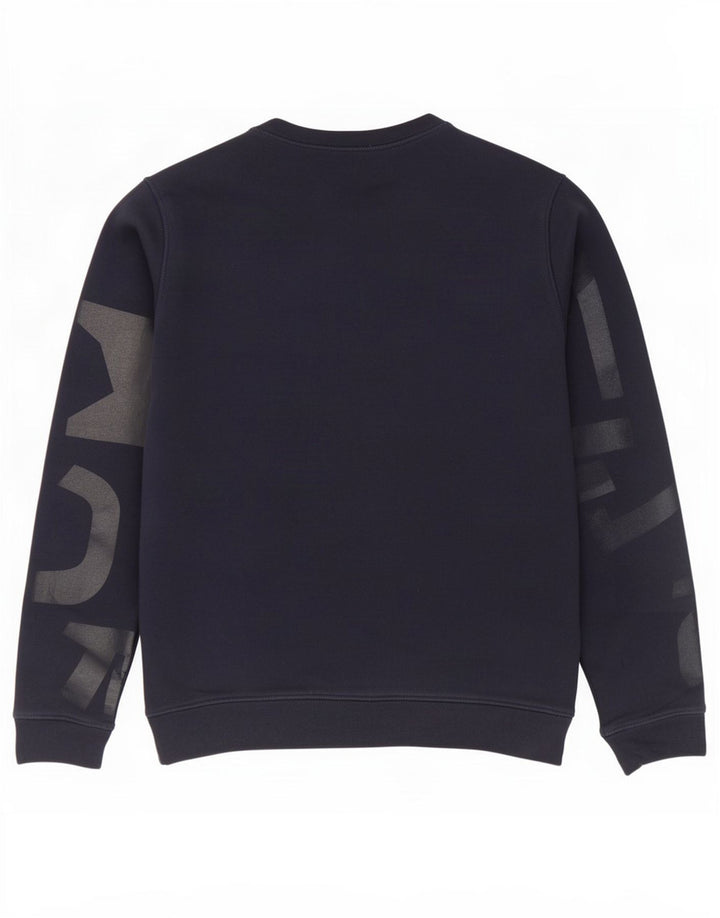 Lacoste Damen Grafik-Sweatshirt-Pullover, Größe 40, mittelmarineblaue Baumwolle