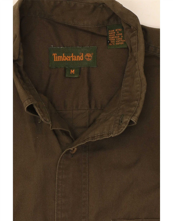 Timberland Herrenhemd aus mittlerer Khaki-Baumwolle