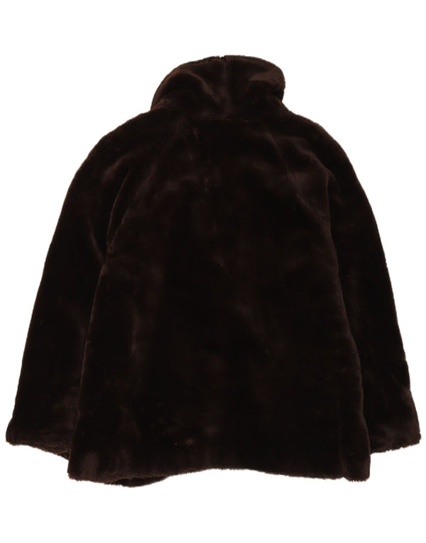 Pinko Damen Kunstfelljacke, Einheitsgröße, Braun