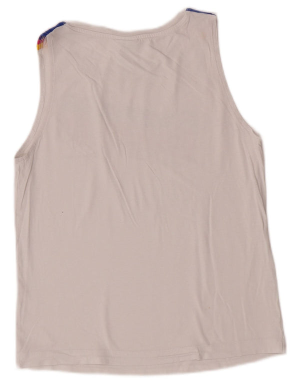 Champion Damen Grafik-Weste-Top, UK 10, Größe S, Weiß