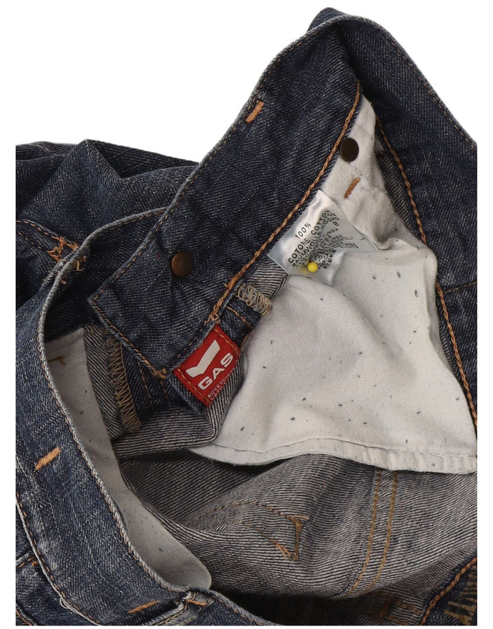 Gas Herren-Jeansshorts, W30, mittelmarineblaue Baumwolle