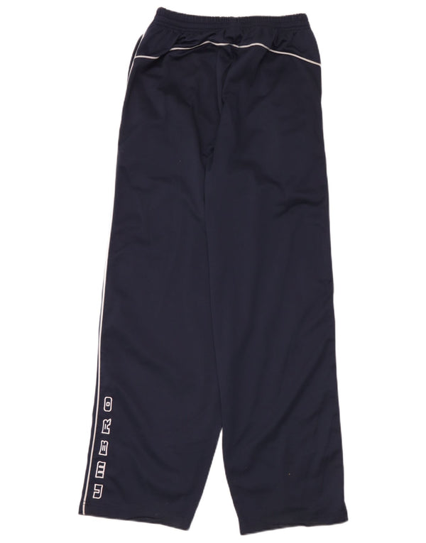 Umbro Mens Graphic Tracksuit Trousers Medium Navy Blue Polyester