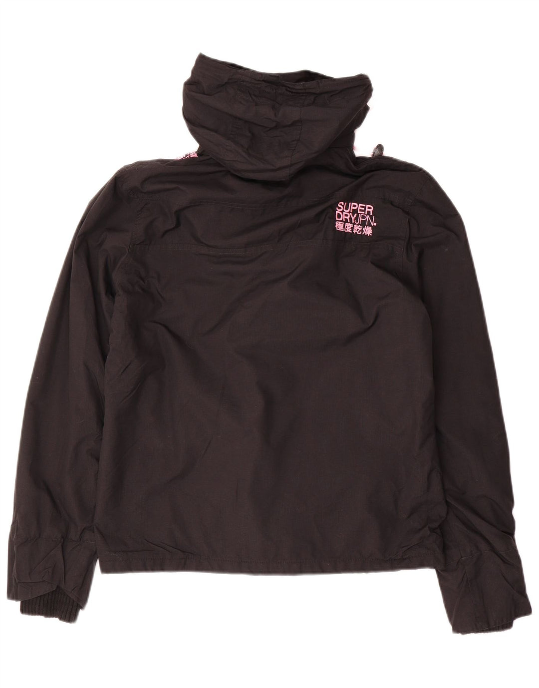 SUPERDRY Damen The Windcheater Windjacke UK 16 Large Schwarz