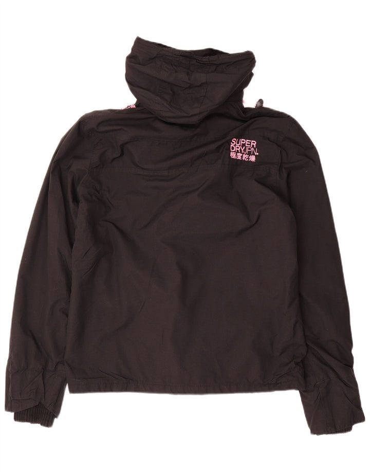 SUPERDRY Damen The Windcheater Windjacke UK 16 Large Schwarz