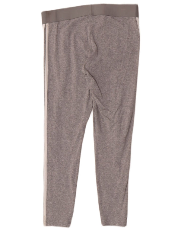 Adidas Damen Tight Fit Leggings UK 16/18 Große grau gefleckte Baumwolle