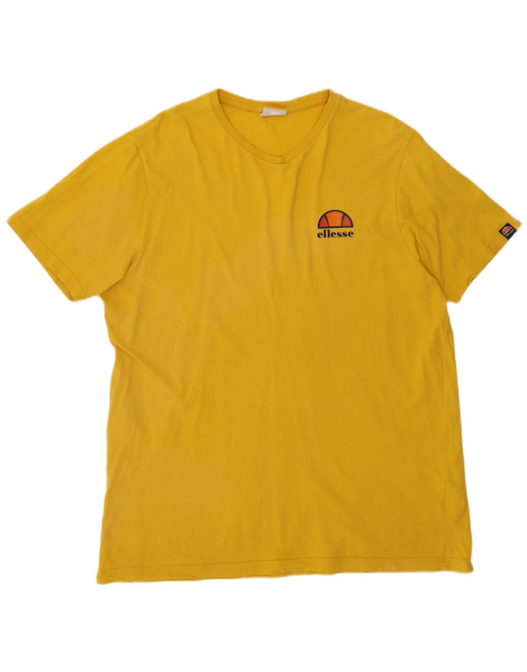 Ellesse Herren T-Shirt Top mittelgelbe Baumwolle