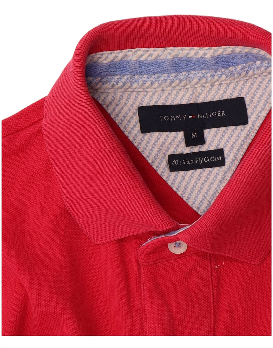 Tommy Hilfiger Herren-Poloshirt aus mittelrosa Baumwolle