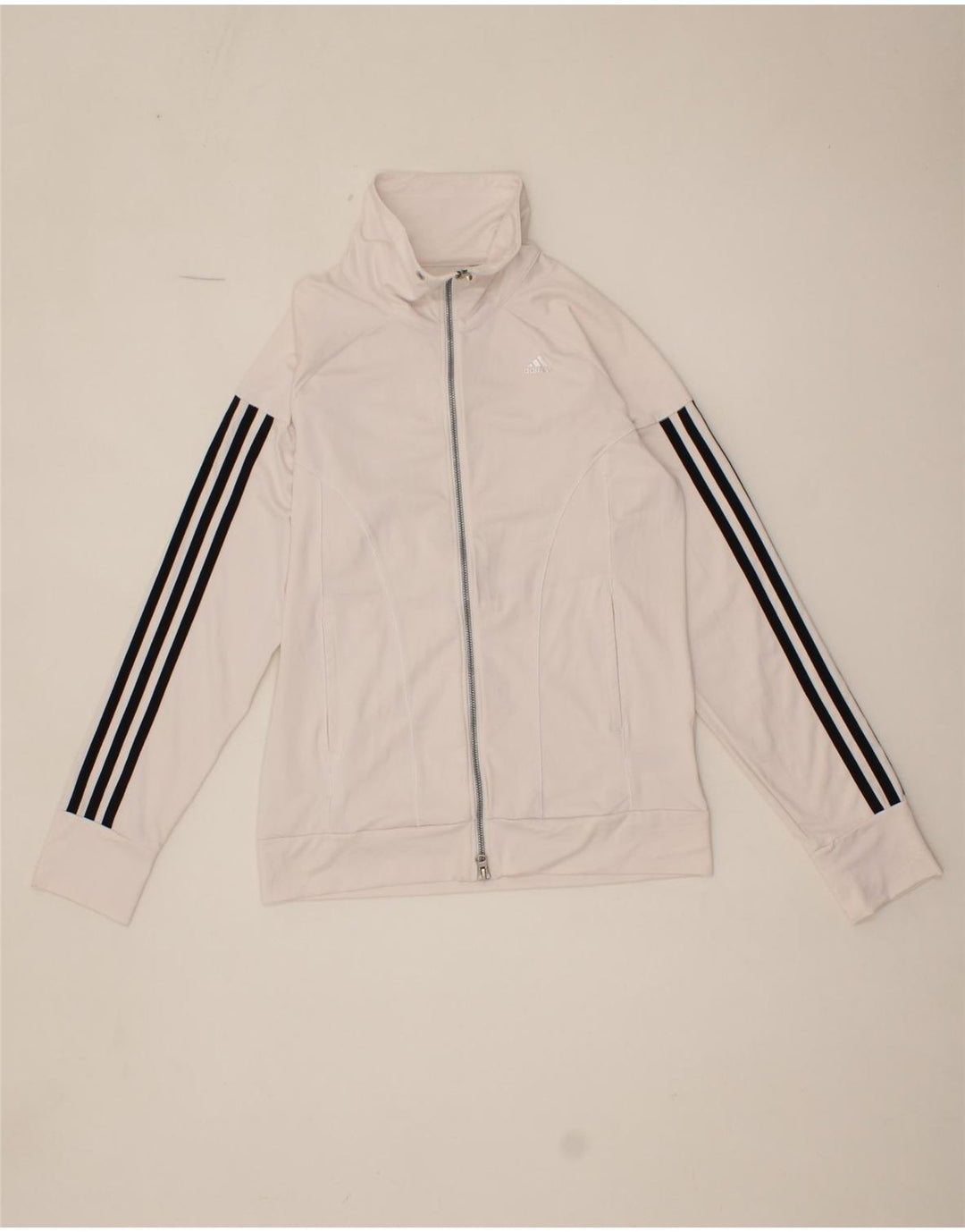 ADIDAS Womens Climacool Tracksuit Top Jacket UK 14 Medium White Polyester Vintage Adidas and Second-Hand Adidas from Messina Hembry 