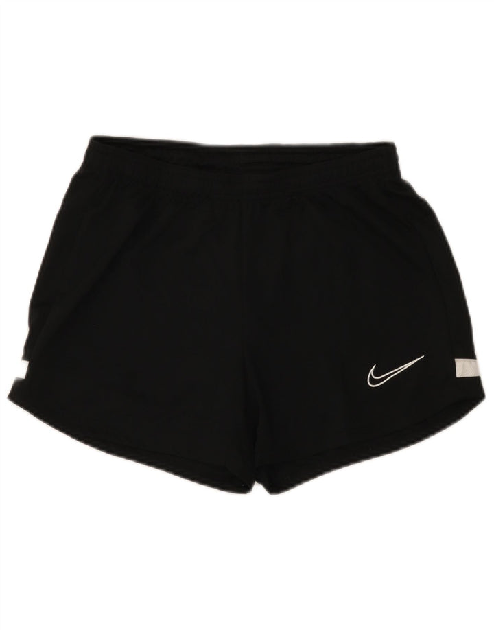 Nike Damen Sportshorts UK 8 Small Schwarz Colourblock Polyester