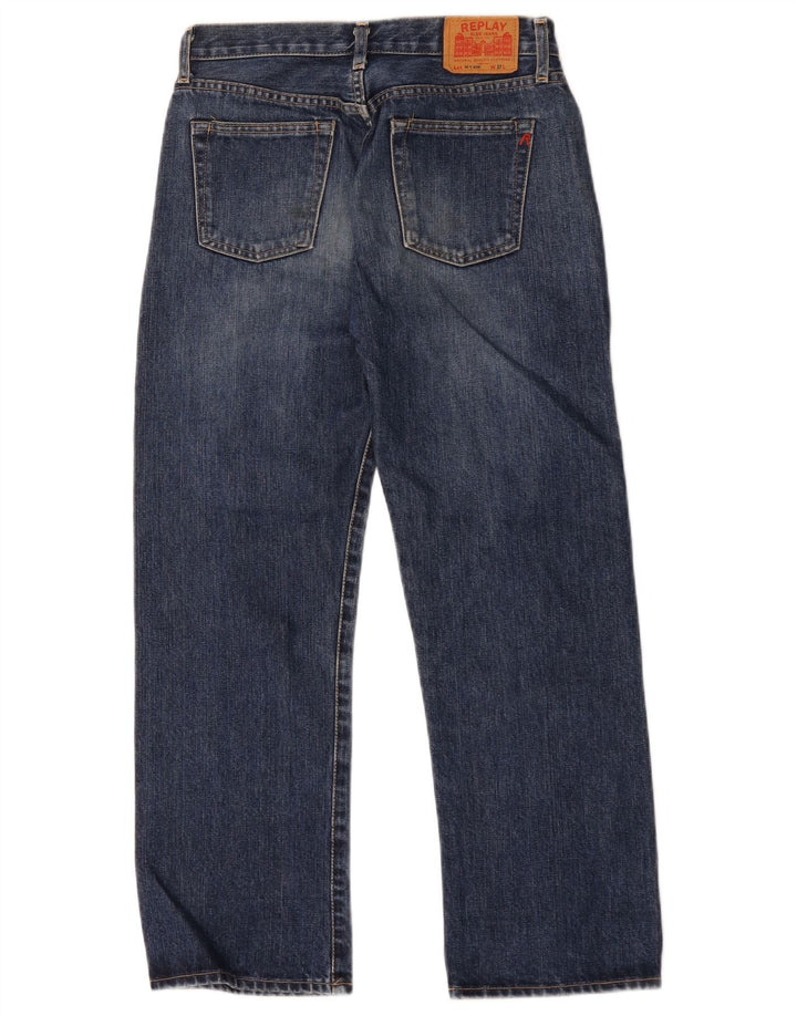 Levi's Herren Straight Jeans W27 L27 Blaue Baumwolle