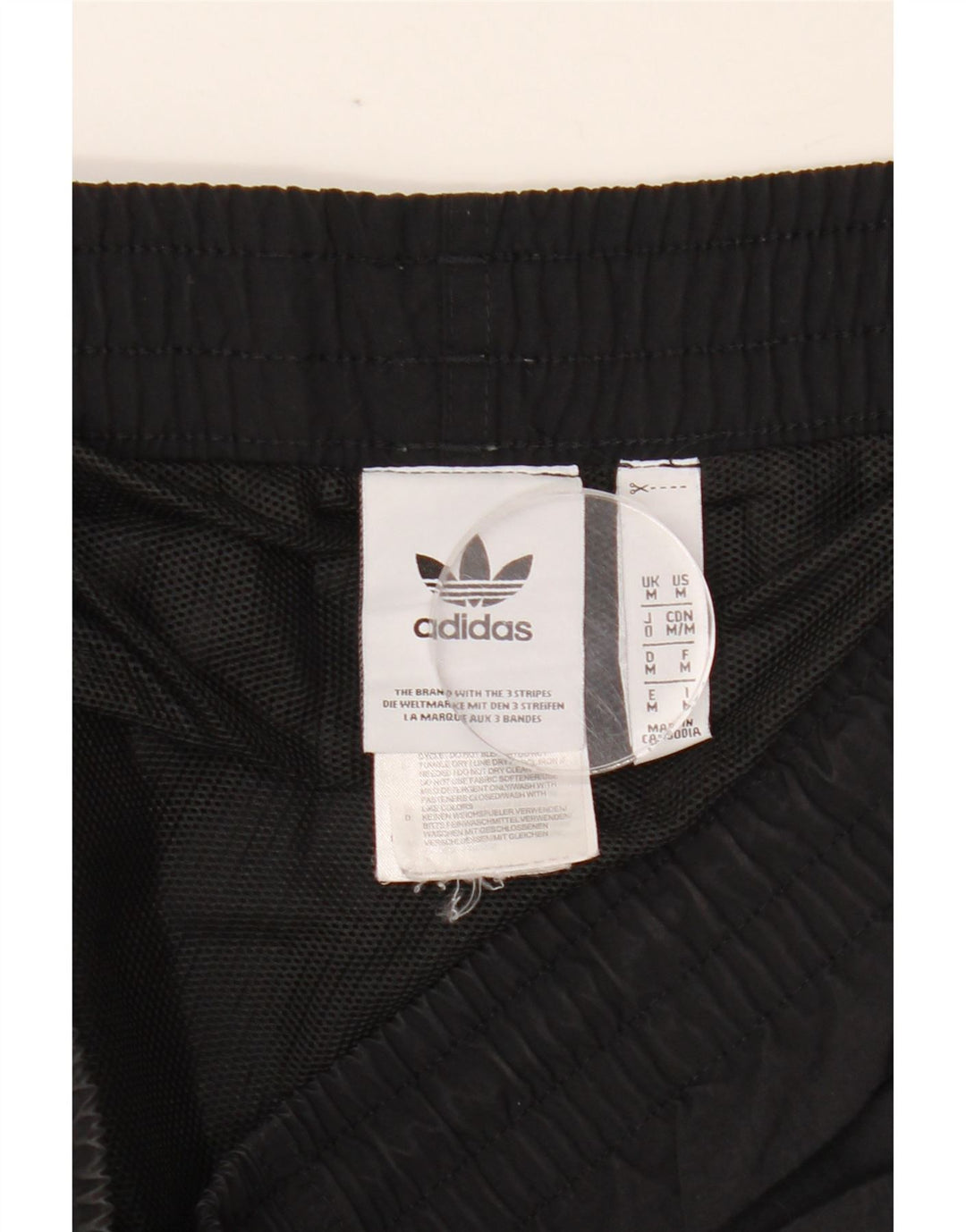 ADIDAS Herren Sportshorts Medium Schwarz Nylon