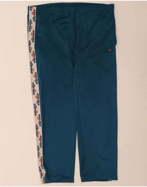 Ellesse Mens Graphic Tracksuit Trousers XL Blue Colourblock Polyester