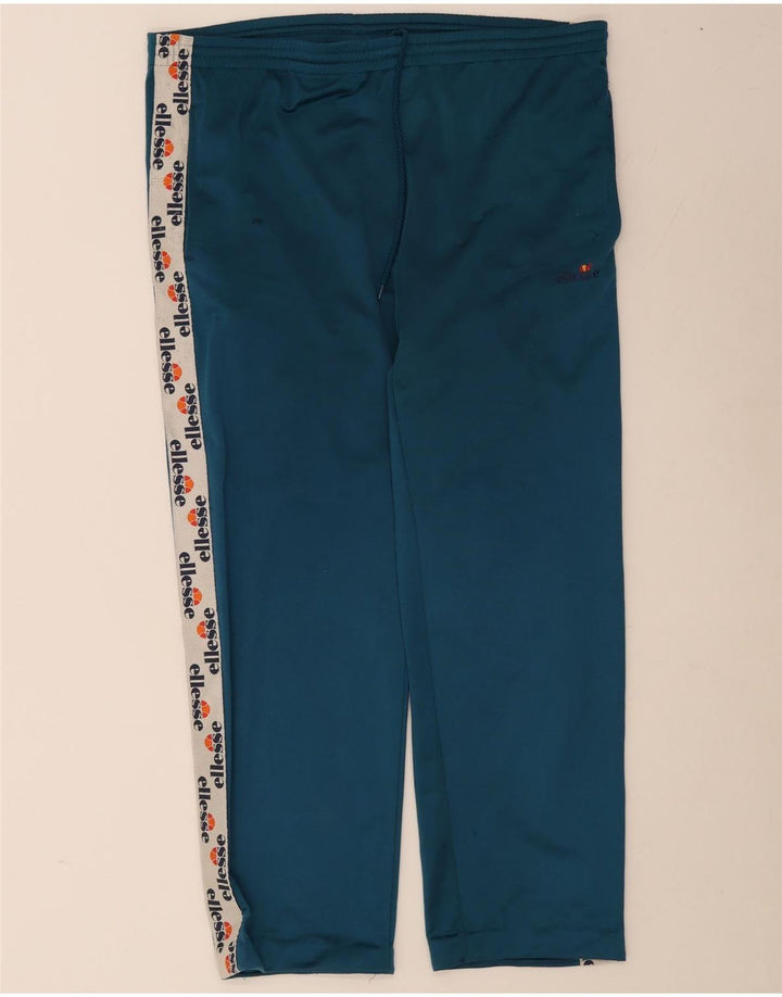 Ellesse Herren-Trainingshose mit Grafik, XL, blau, Farbblock-Polyester
