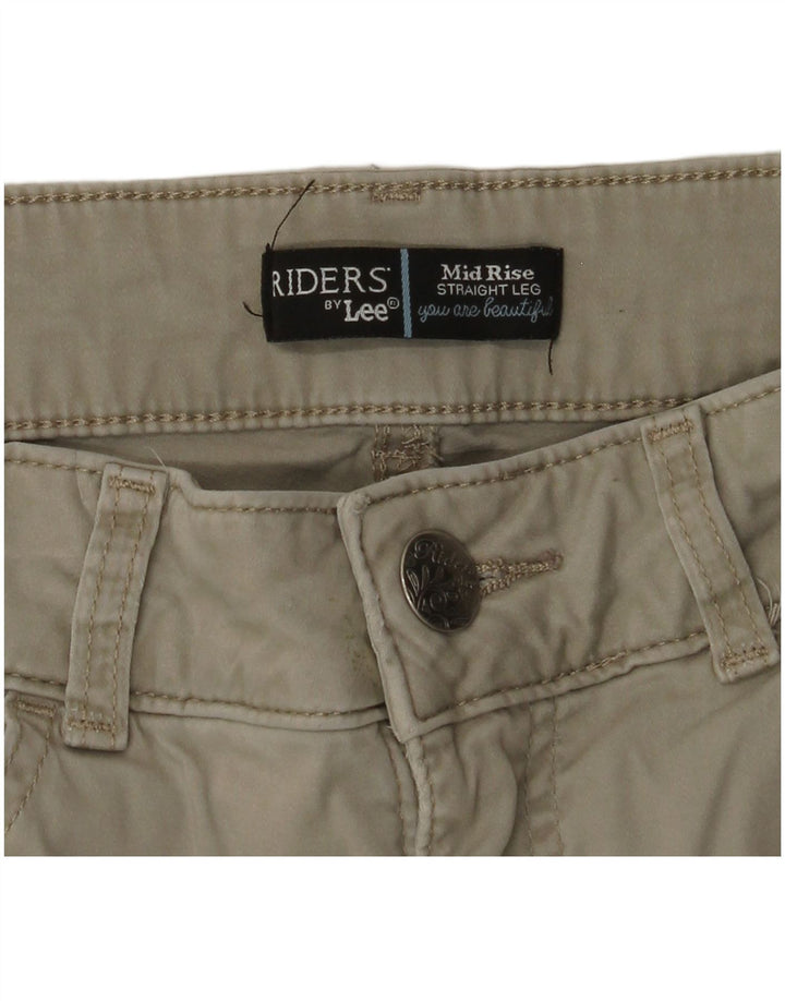 LEE Damen Riders Mid Rise Straight Freizeithose W30 L28 Beige