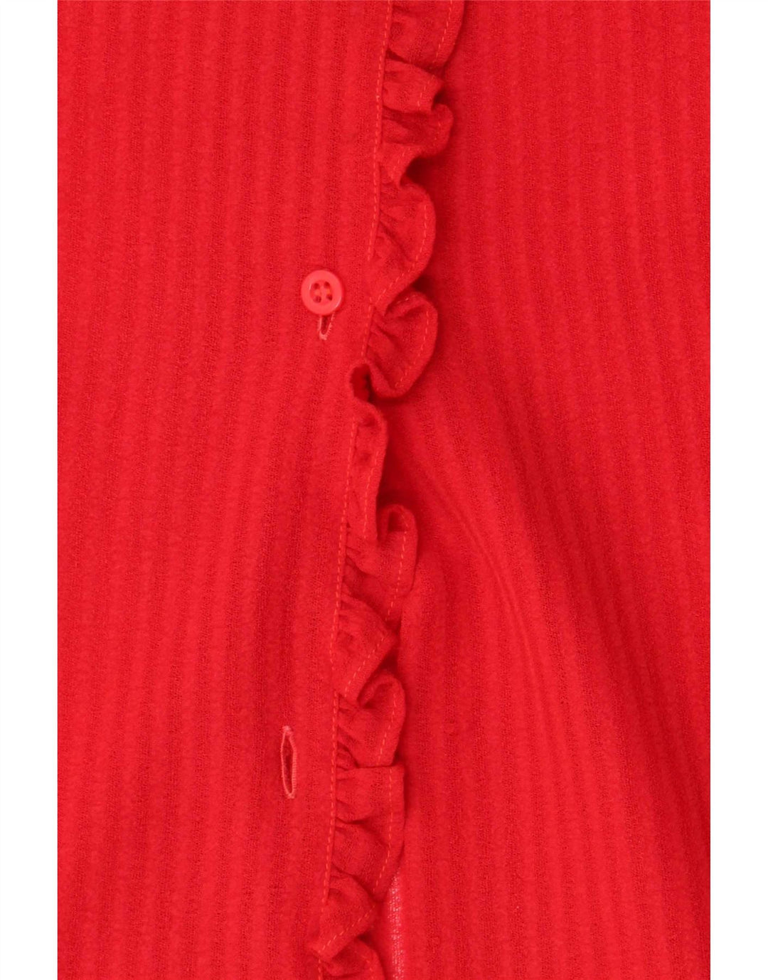 Vintage Damen Hemdbluse UK 14 Mittelrot gestreift