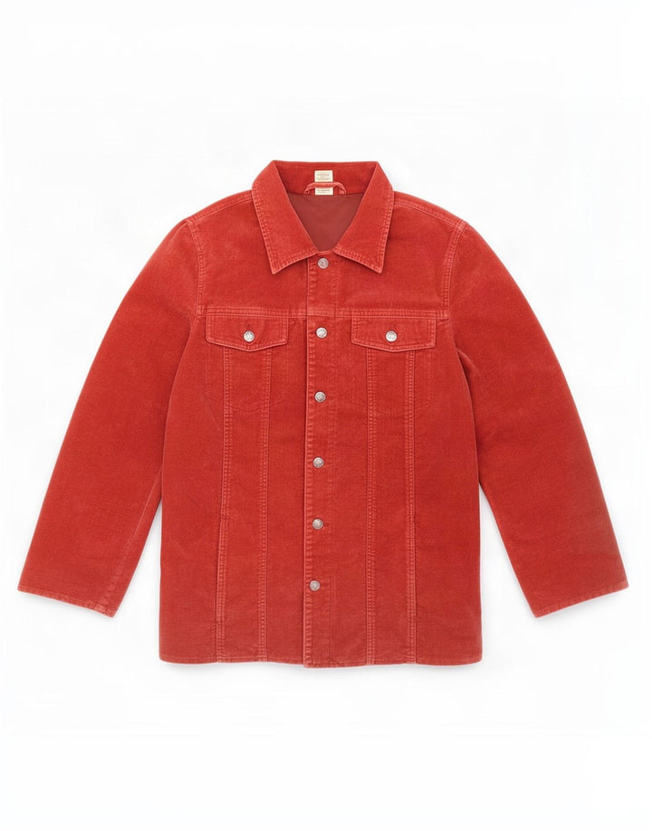 Vintage Damen Utility Jacke UK 18 XL Rote Baumwolle