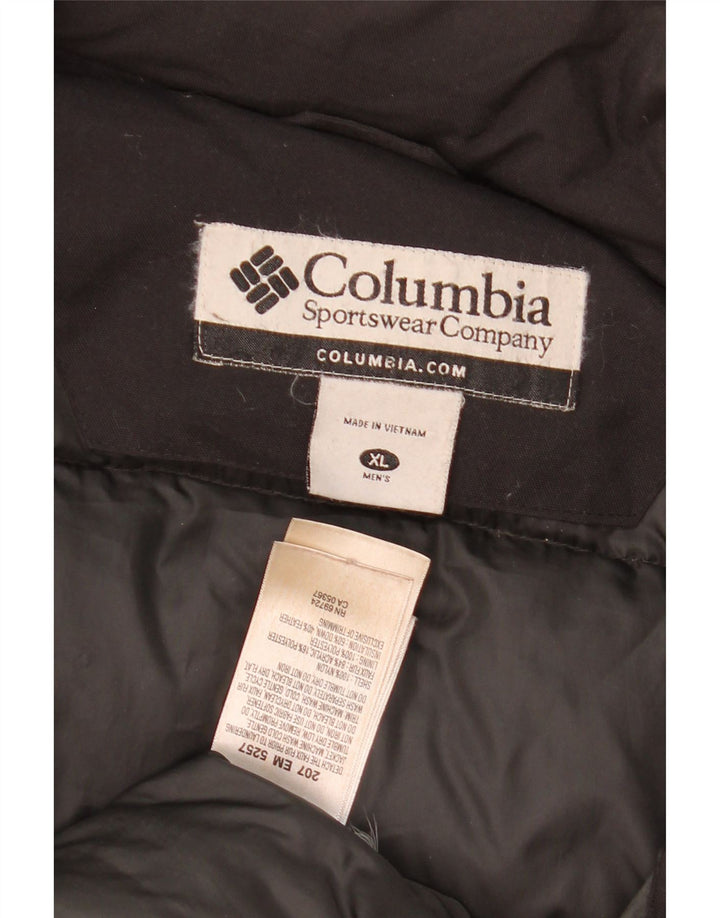 Columbia Herren Wattierte Jacke UK 42 XL Schwarz Nylon