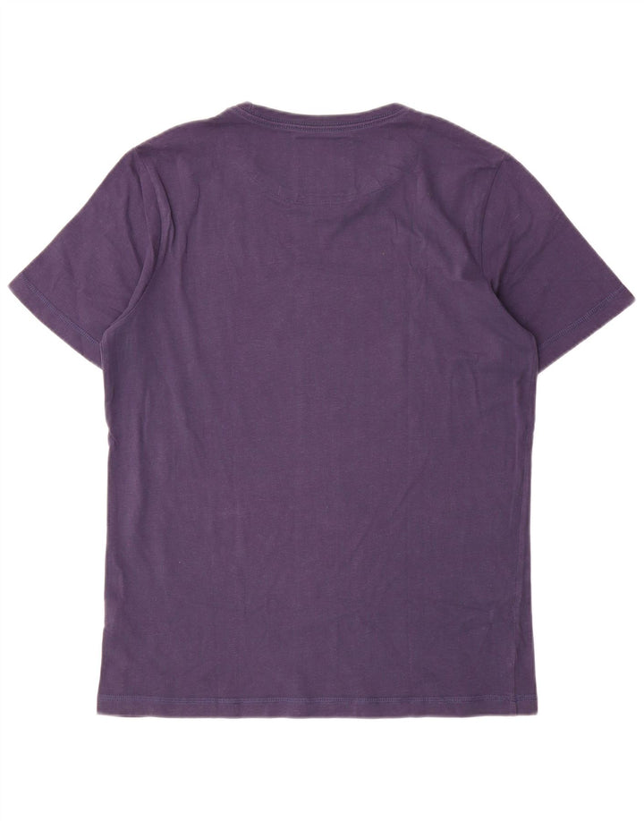Puma Herren Grafik T-Shirt Top Small Marineblau Baumwolle