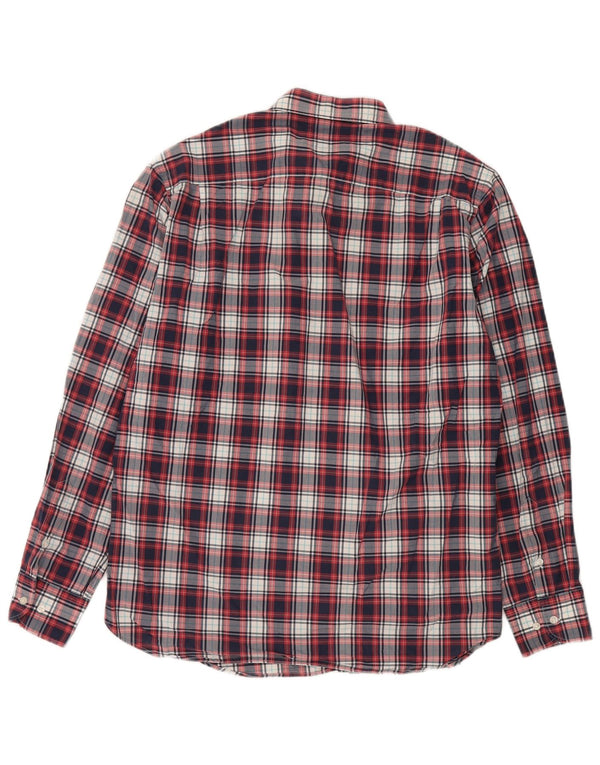 Massimo Dutti Mens Shirt XL Red Check