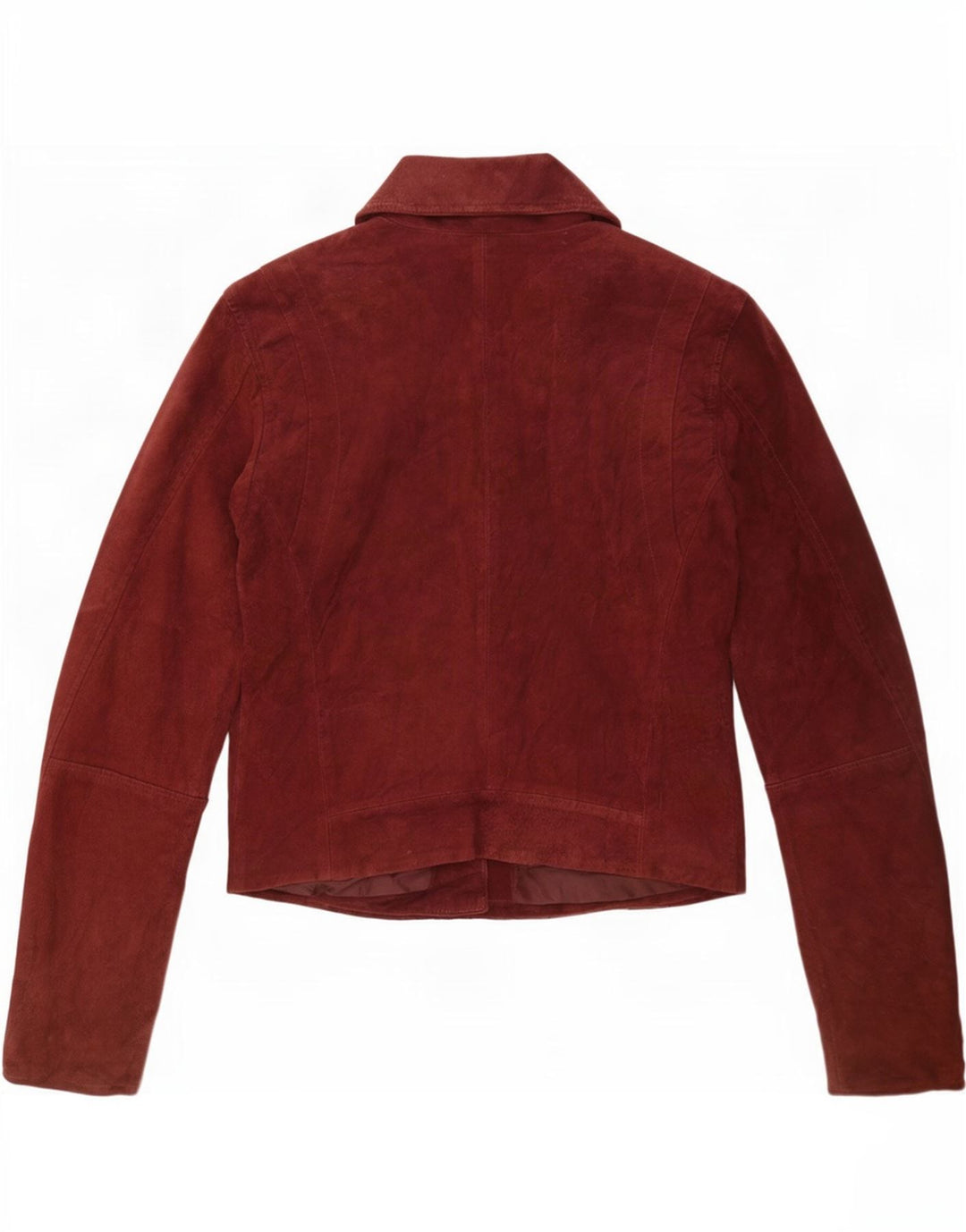 Stradivarius Damen Biker-Wildlederjacke, Größe S, Braun, Leder