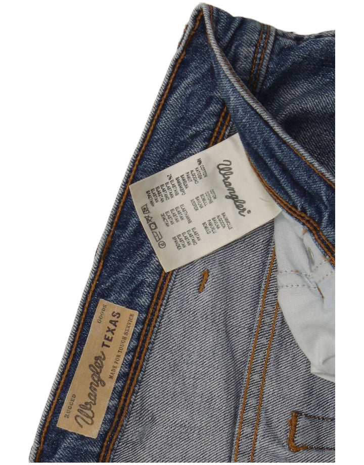 Wrangler Herren Texas Straight Jeans W38 L27 Blaue Baumwolle