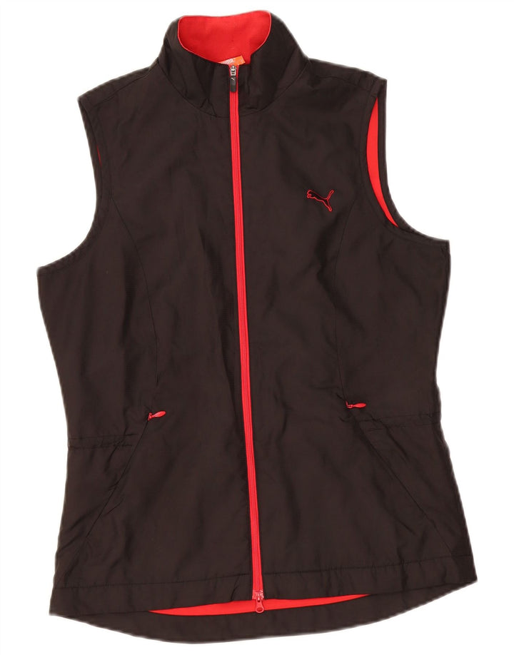 Puma Damen Weste UK 10 Small Schwarz Colourblock Polyester
