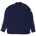 Nike Herren-Pullover-Trainingsanzugoberteil mit Reißverschluss und Halsausschnitt, Mittelgroßes marineblaues Polyester