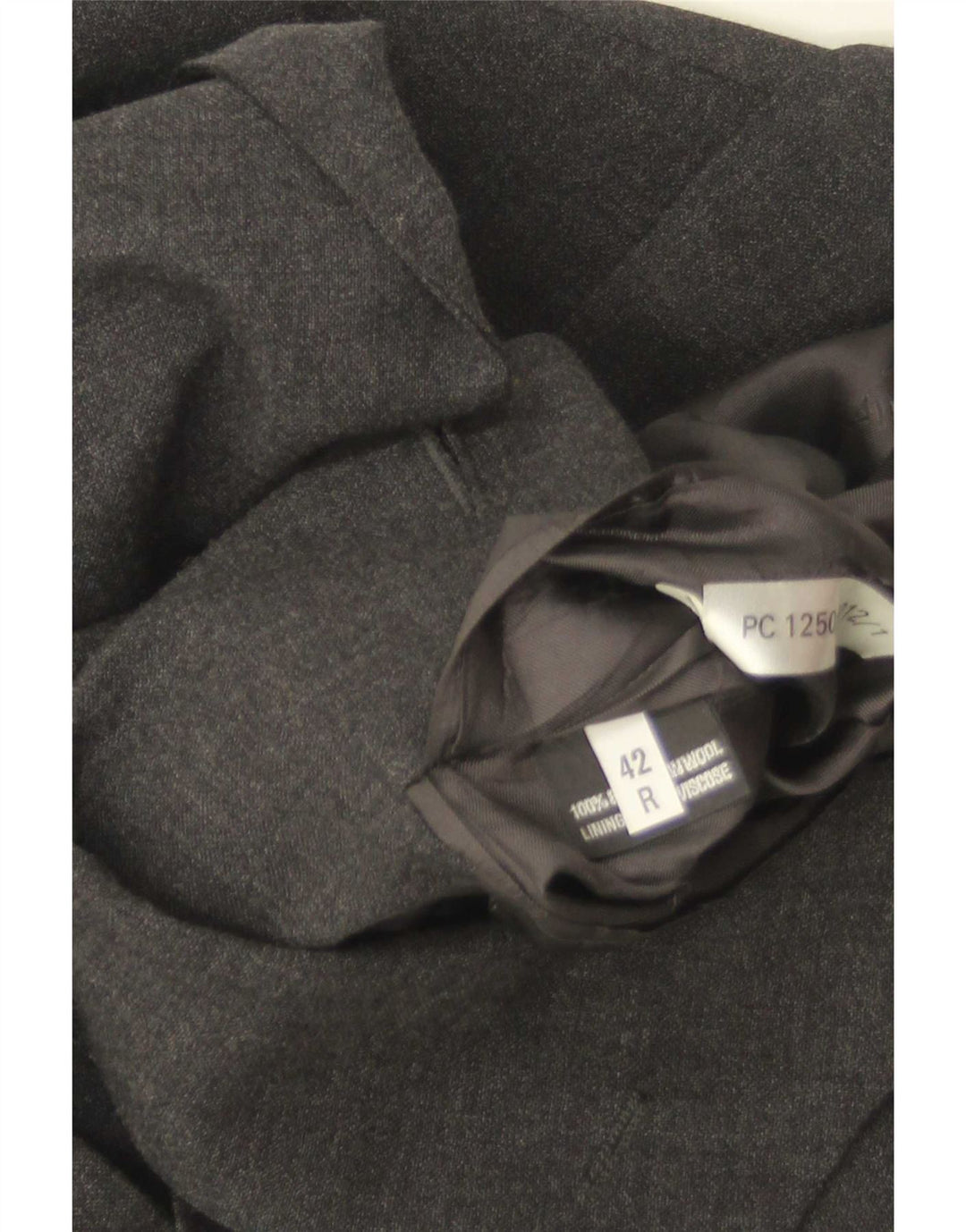 Pierre Cardin Herren-Blazer mit 3 Knöpfen, UK 42, XL, graue Wolle