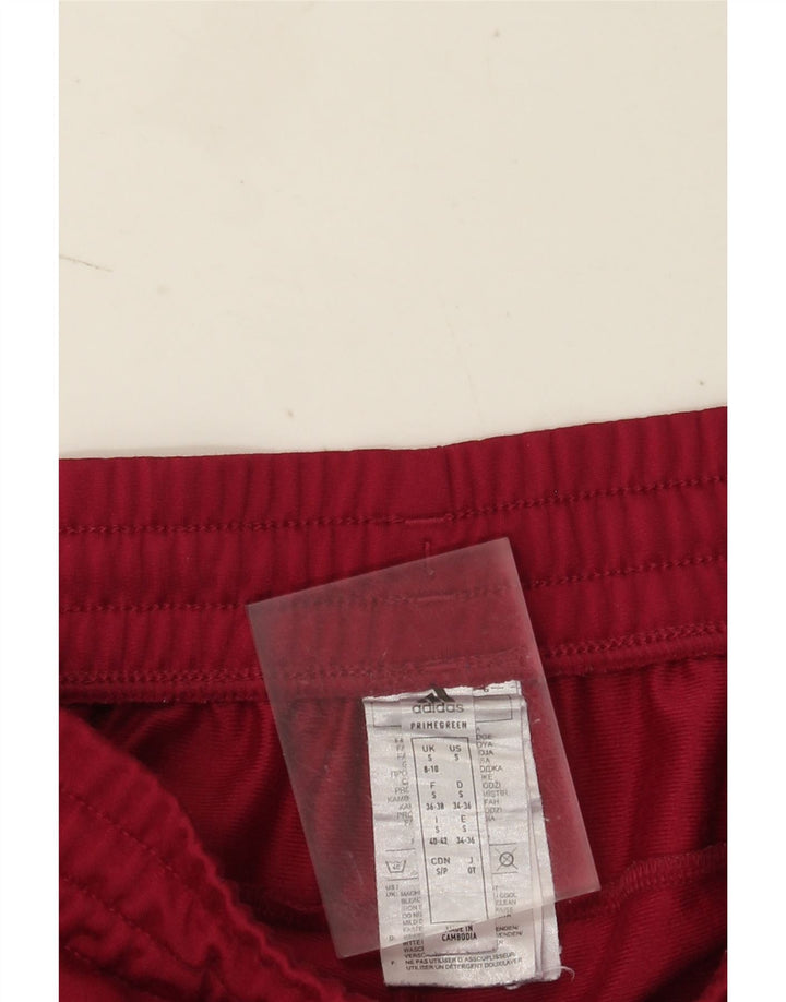 Adidas Damen Trainingshose UK 8/10 Small Maroon Polyester