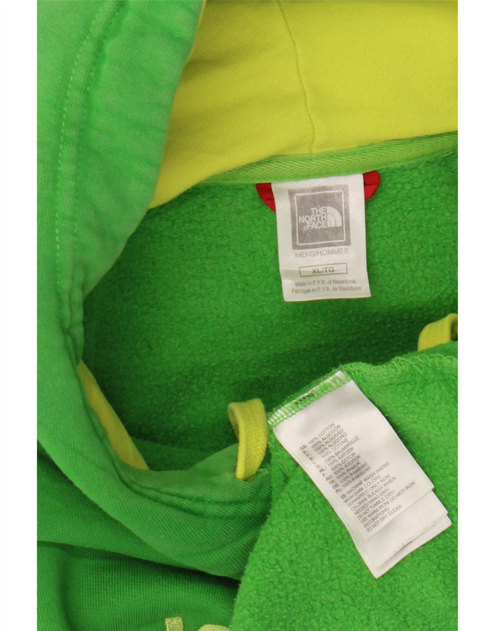 THE NORTH FACE Herren Graphic Hoodie Pullover XL Grüne Baumwolle