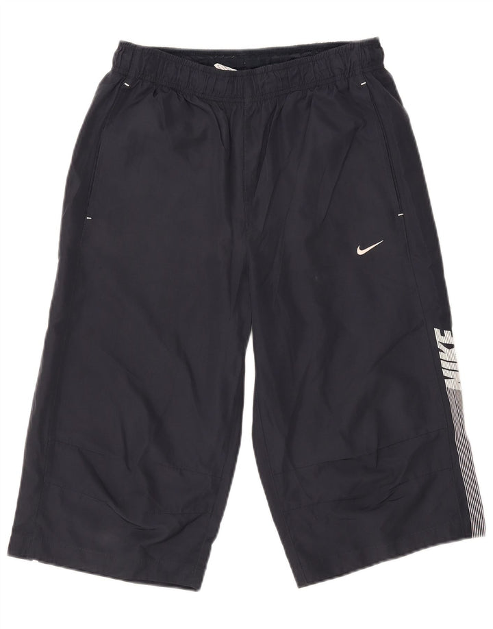 Nike Herren Graphic Bermuda Sportshorts, Größe S, Marineblau, Polyester
