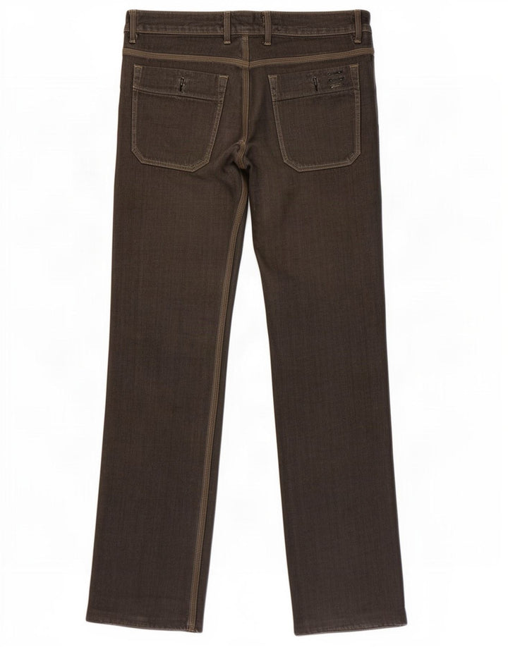 Diesel Herren Straight Jeans W31 L36 Khaki Baumwolle